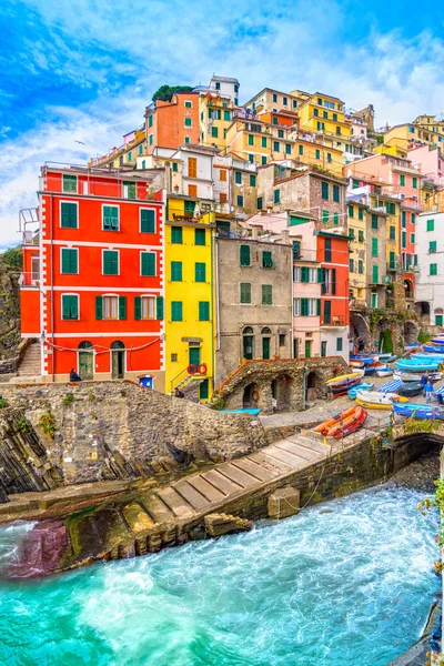 Riomaggiore, Cinque Terre National Park, Liguria, Italy — Stock Photo, Image