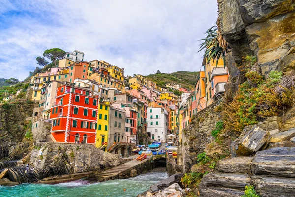 Riomaggiore, Cinque Terre National Park, Liguria, Italy — Stock Photo, Image