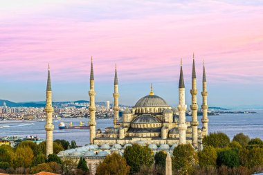The Blue Mosque, (Sultanahmet Camii), Istanbul, Turkey. clipart