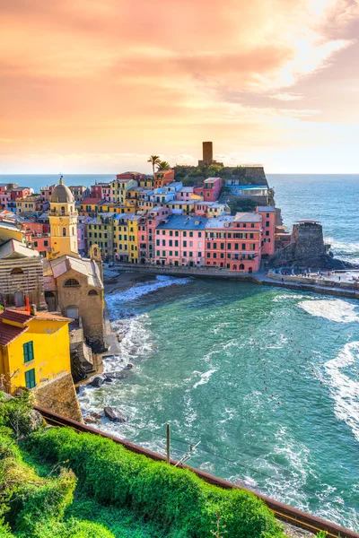 Vernazza, Cinque Terre National Park, Liguria, Itália — Fotografia de Stock