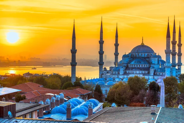 Błękitny Meczet, (Sultanahmet Camii), Stambuł, Turcja. — Zdjęcie stockowe