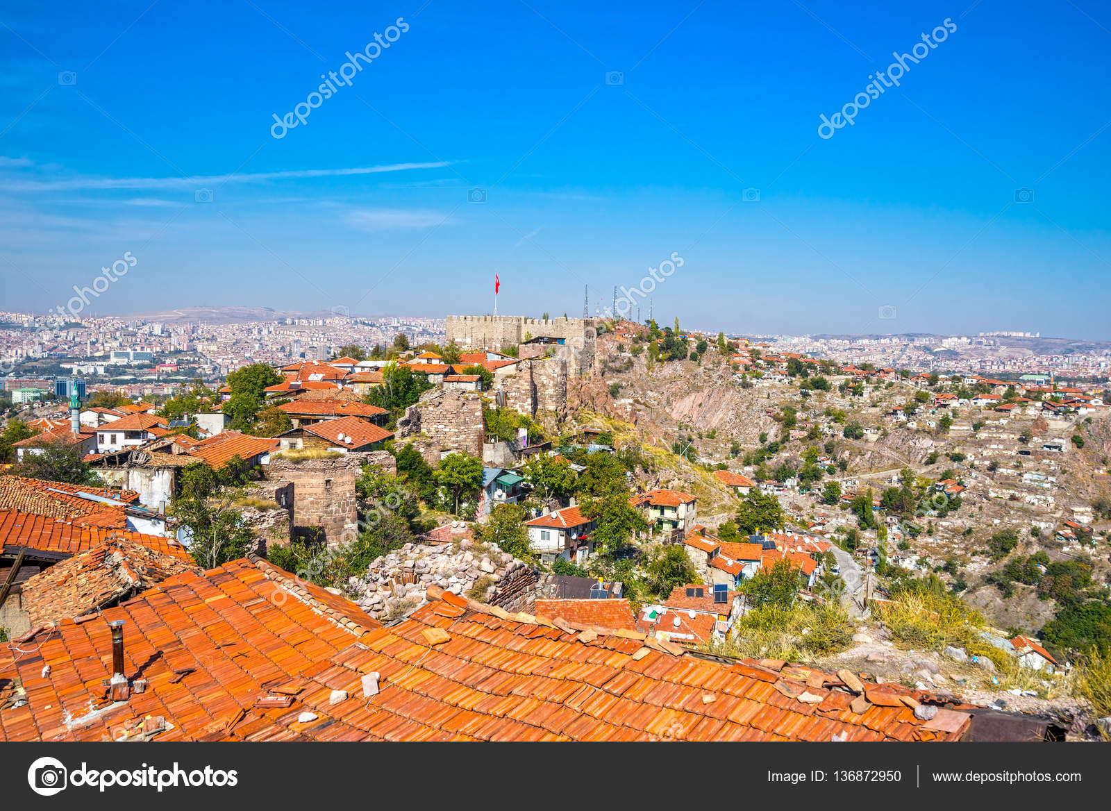 Ankara Castle, Ankara capital city of Turkey Stock Photo by ©masterlu 136872950