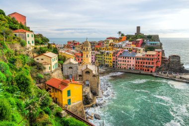 Vernazza, Cinque Terre Milli Parkı, Liguria, İtalya