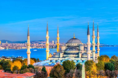Mavi Cami, (Sultanahmet Camii), İstanbul, Türkiye.
