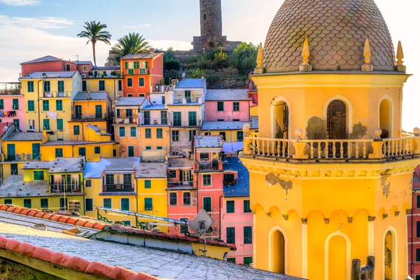 Vernazza, národního parku Cinque Terre, Liguria, Itálie — Stock fotografie