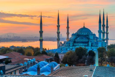 Mavi Cami, (Sultanahmet Camii), İstanbul, Türkiye.