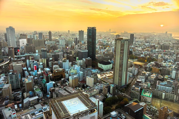 Wieży Tsutenkaku, powiat Shinsekai, Osaka — Zdjęcie stockowe