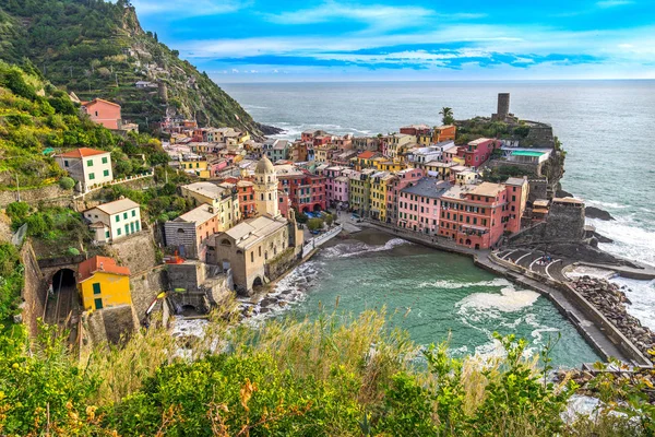 Vernazza, Parque Nacional Cinque Terre, Liguria, Italia —  Fotos de Stock