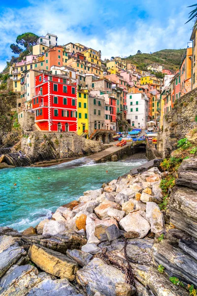 Riomaggiore, Cinque Terre national park, Ligurië, Italië — Stockfoto