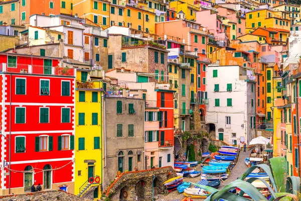 Riomaggiore, Cinque Terre park narodowy, Liguria, Włochy — Zdjęcie stockowe