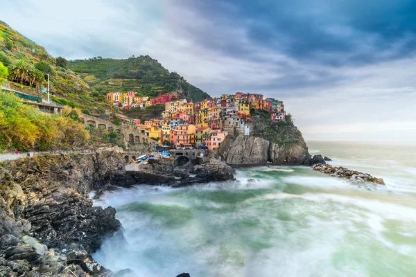 Manarola，五渔村国家公园，利古里亚意大利 — 图库照片