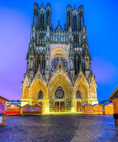 Notre Dame Katedrali Reims, Fransa — Stok fotoğraf