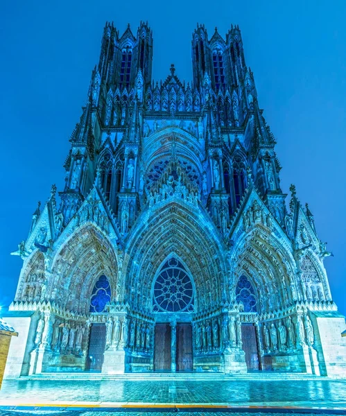 Notre Dame Katedrali Reims, Fransa — Stok fotoğraf