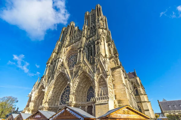 Notre Dame av Reims katedral, Frankrike — Stockfoto