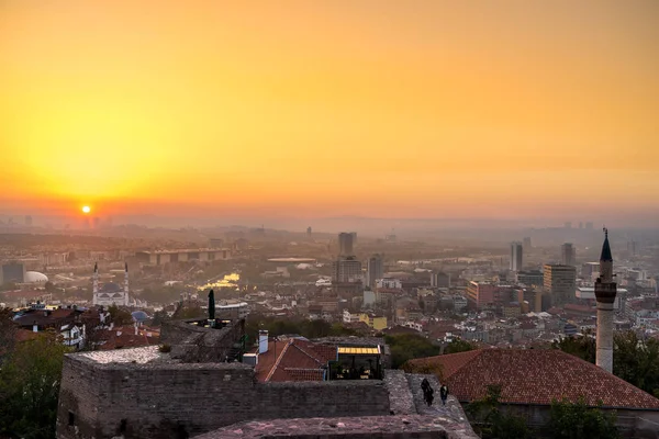 Ankara bij zonsondergang, Turkije — Stockfoto