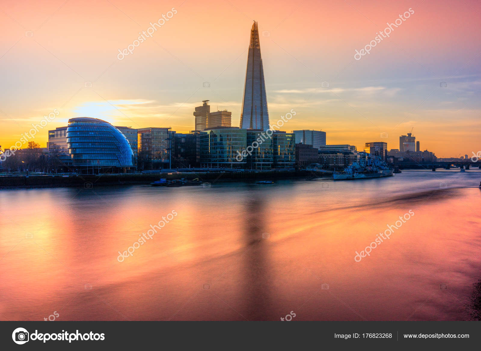 London sunset, London, UK — Stock Photo © masterlu #176823268