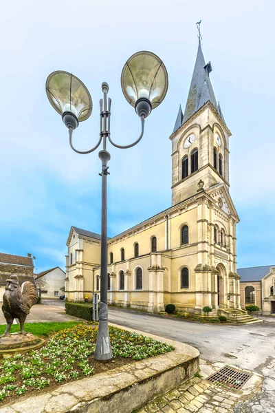 교회 Bouzy, 샴페인 지역-프랑스 — 스톡 사진