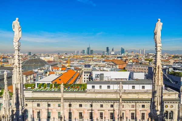 Panorama, Milán, Itálie. — Stock fotografie