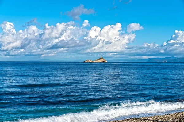 Solnedgång på Portoferraio, ön Elba, Toscana, Italien — Stockfoto