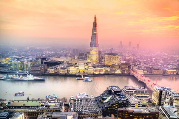 Tower Bridge, vista dallo Shard, Londra, Regno Unito — Foto Stock