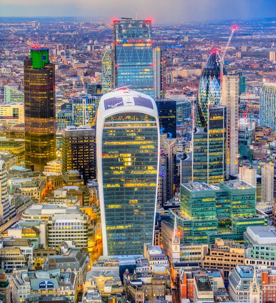 Distrito financiero de la ciudad de Londres, Londres, Reino Unido — Foto de Stock