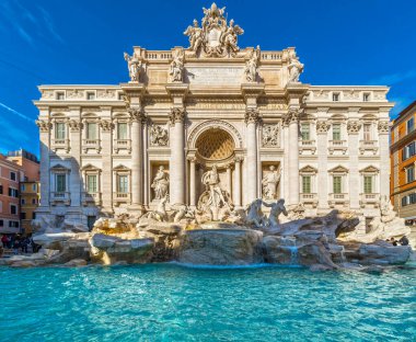 Rome, Trevi Çeşmesi. İtalya.