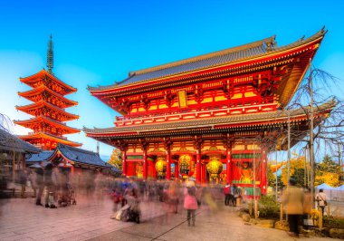 Sensoji-ji, tapınakta Asakusa, Tokyo, Japonya.