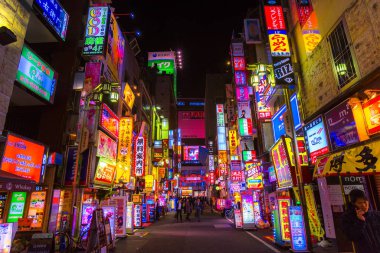 Kabuki-Cho bölge, Shinjuku, Tokyo, Japonya.