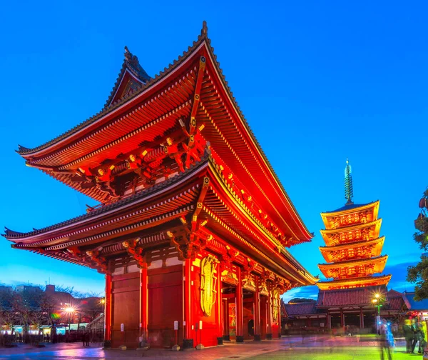 Sensoji-ji templet i Asakusa, Tokyo, Japan. — Stockfoto