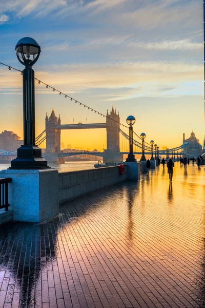 Тауэрский мост, вид с Осколка, Лондон, Великобритания — стоковое фото