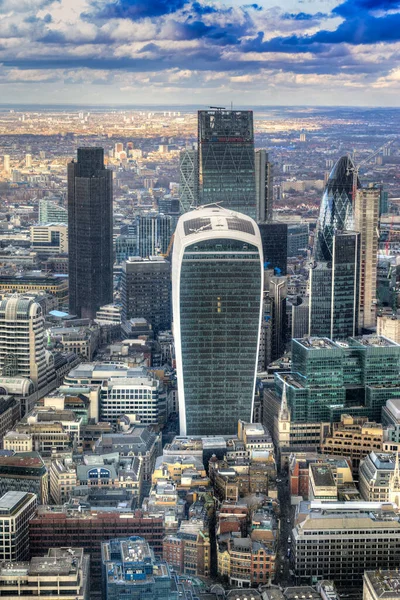 Dzielnicy Finansowej City Londynie Londyn Wielka Brytania — Zdjęcie stockowe