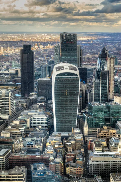 Dzielnicy finansowej City w Londynie, Londyn, Wielka Brytania — Zdjęcie stockowe