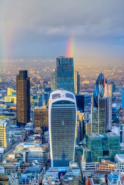 Stadt London Finanzviertel, London, Großbritannien — Stockfoto