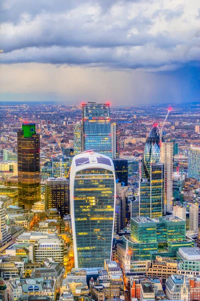 Londra Finans Merkezi, Londra, İngiltere — Stok fotoğraf