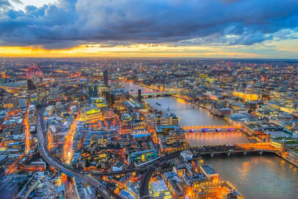 Tower Bridge, vista desde Shard, Londres, Reino Unido —  Fotos de Stock