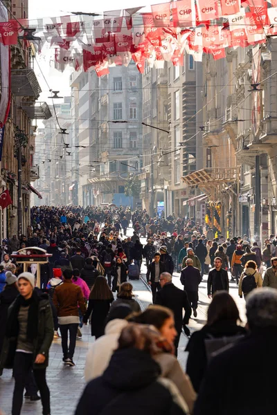 伊斯坦布尔Istiklal Cadesi,土耳其 — 图库照片