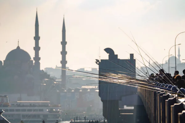 Istanbul Galata Bridge, Turkey — Stock Photo, Image