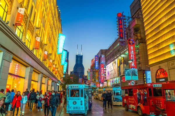 Nanjing Road, Shanghai, Chiny — Zdjęcie stockowe