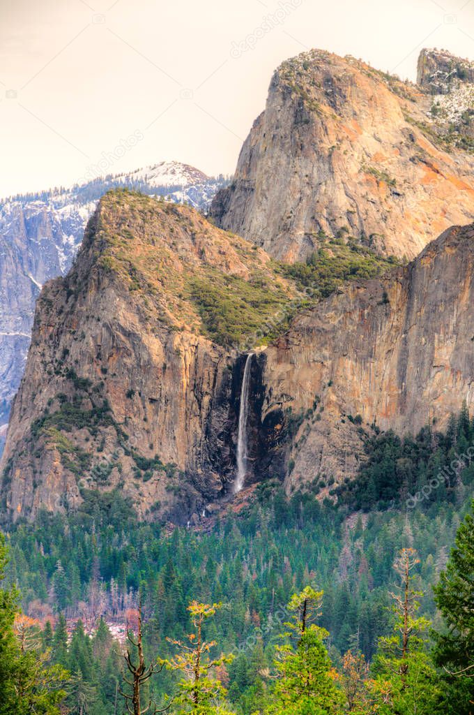 Horsetail Waterfall, Yosemite National Park, USA.