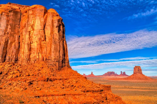 Iconisch uitzicht op het Monument Valley Navajo Tribal Park, Utah / A — Stockfoto