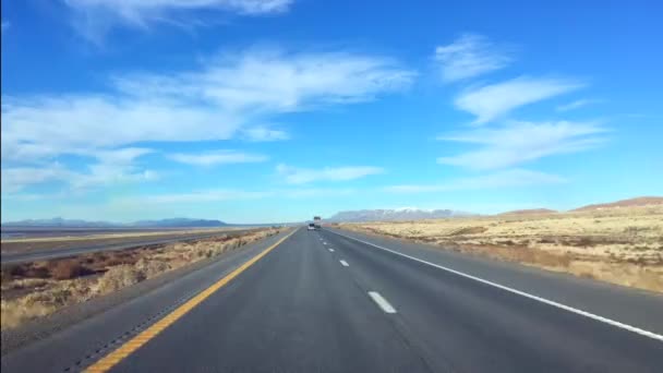 Estrada Típica Americana Caminho Parque Nacional Yellowstone Montana Eua — Vídeo de Stock