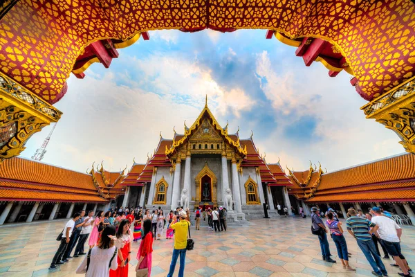 Bangkok  Wat Benchamabophit Dusitvanaram ,Thailand — Stock Photo, Image