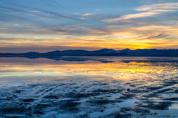 Bonneville Salt Flats, Utah, Usa. — Stockfoto