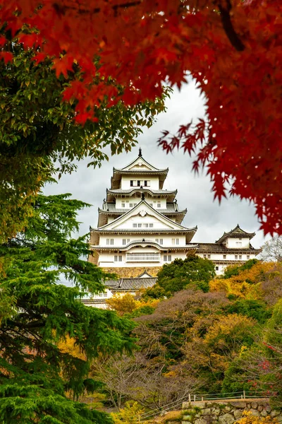 Castillo Himeji También Llamado Castillo Garza Blanca Temporada Otoño Japón — Foto de Stock