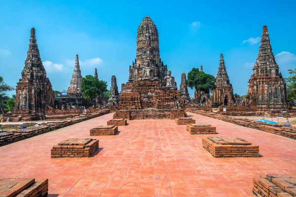 Wat Chaiwatthanaram, Ayutthaya park historyczny, Bangkok, Tajlandia — Zdjęcie stockowe