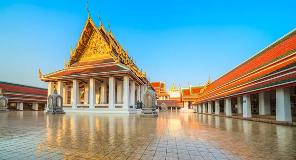 Bangkok Buddhist Temple Complex Golden Mountain Wat Ratchanatdram Loha Prasat — Stock Photo, Image