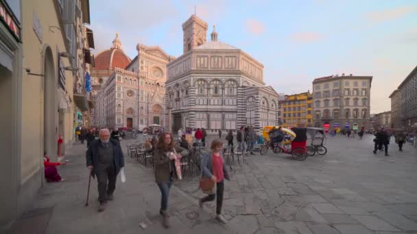 Florença Toscana Itália Fevereiro 2020 Lapso Tempo Hdr Catedral Santa — Vídeo de Stock