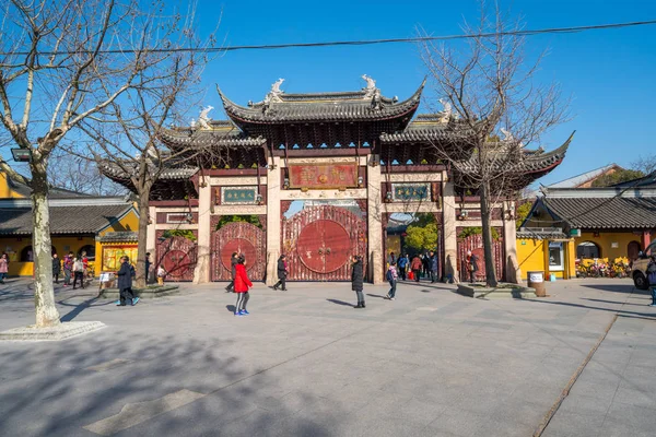 Шанхайський храм Лонгуа, Китай.. Стокове Зображення