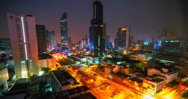 Timelapse Bangkok Downtown Sunrise Thailand — Stock video
