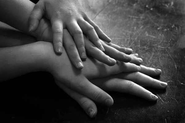 Hands of Family or Friends Showing Unity — Stock Photo, Image